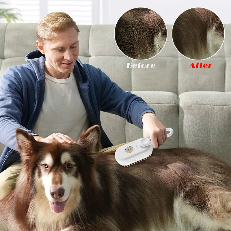 Peigne de toilettage à vapeur PawSpa : le soin ultime pour les chats et les chiens