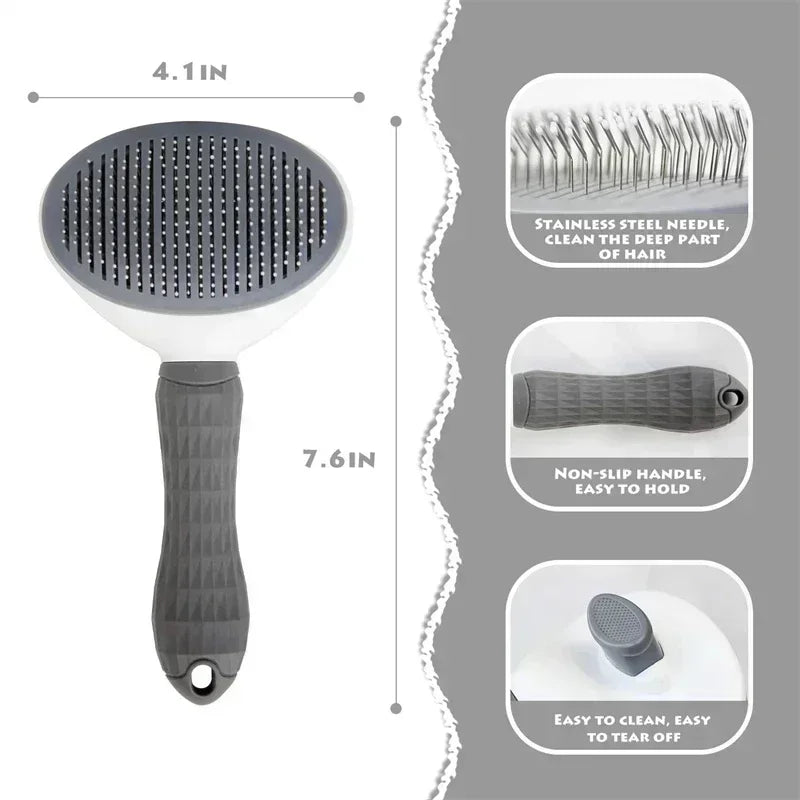 Non-slip Beauty Brush for Dogs & Cats