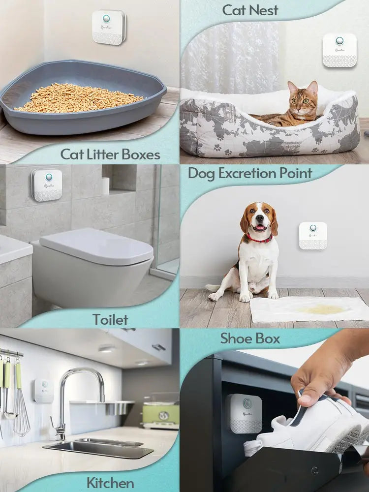 FreshPaws 4000mAh Cat Odor Eliminator: Intelligent Litter Box Purifier