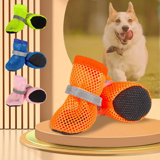 Wear-Resistant Pet Boots – PawShield 4-Pack