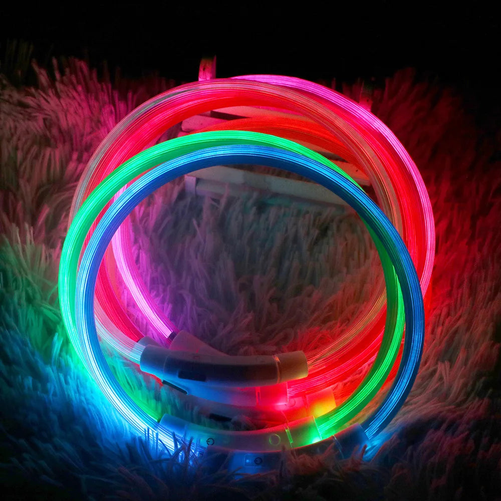 GlowGuard LED Collar: Prevent Pet Loss with 3 Lighting Modes